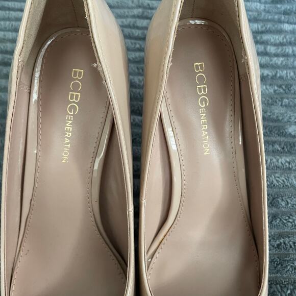 BCBGeneration Heidi Pumps Womens 7.5B Classic Pointed-Toe Heels Tan Pumps - Picture 6 of 7